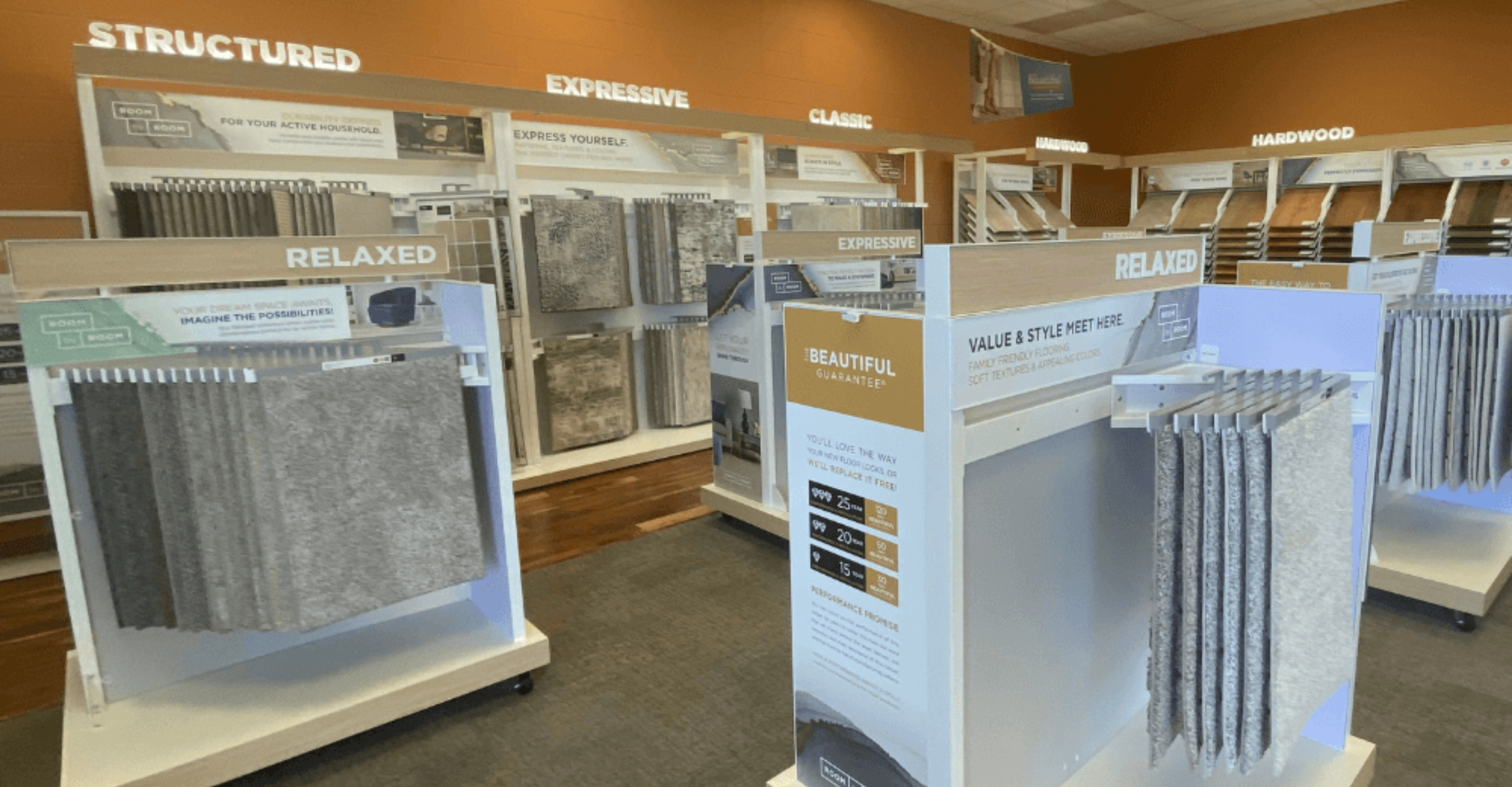 B & S Carpet One Floor & Home flooring showroom displays